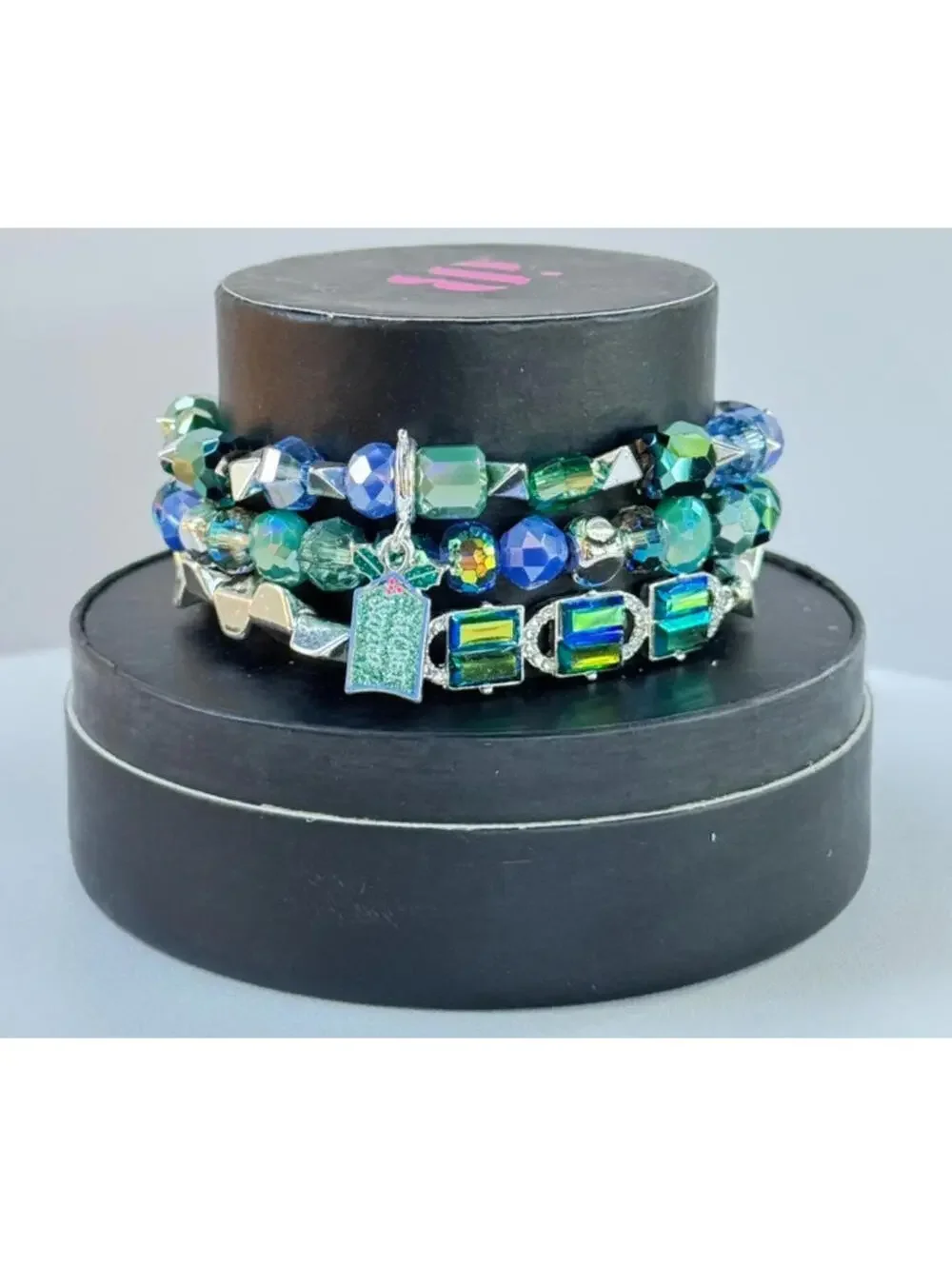 Bomb Party Holiday Stacks “You’re My Secret Santa” on Silver Plating RETRO